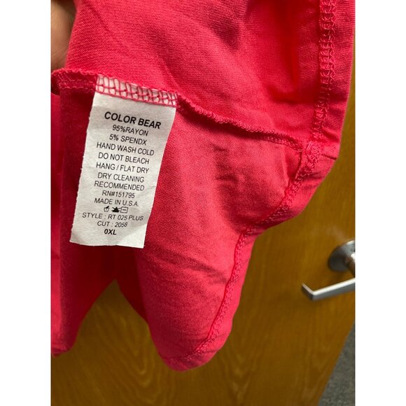 Plus Size Sleeveless Pink Top 2X - Picture 4 of 5